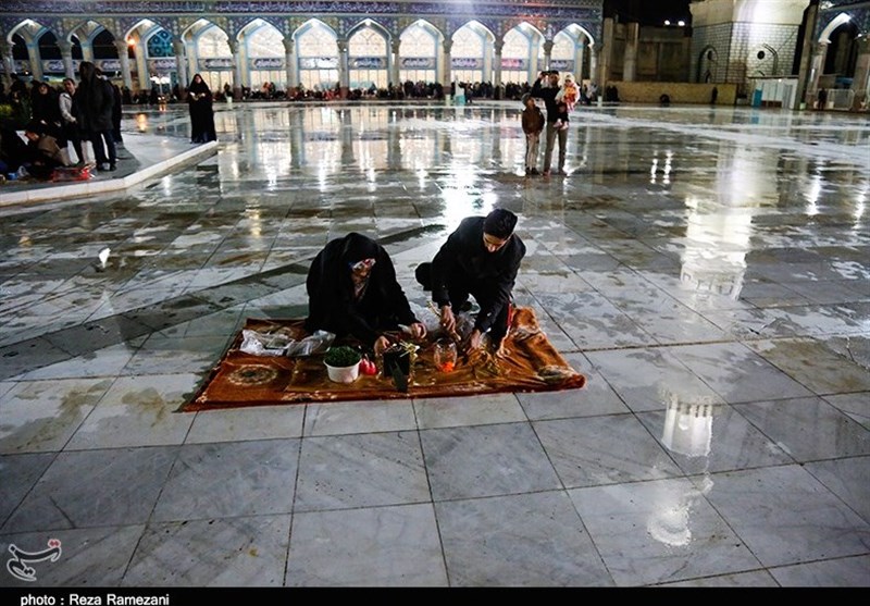 لحظات تحویل سال در مسجد مقدس جمکران به روایت تصویر