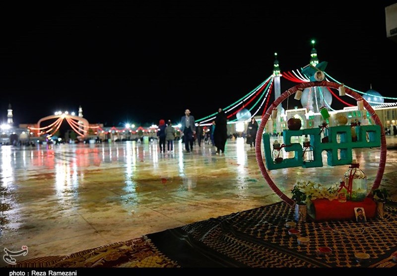 لحظات تحویل سال در مسجد مقدس جمکران به روایت تصویر
