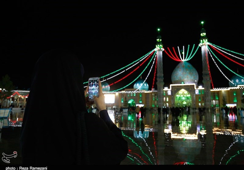 لحظات تحویل سال در مسجد مقدس جمکران به روایت تصویر