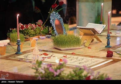 مراسم تحویل سال نو در جوار مزار شهدای گمنام - کیش