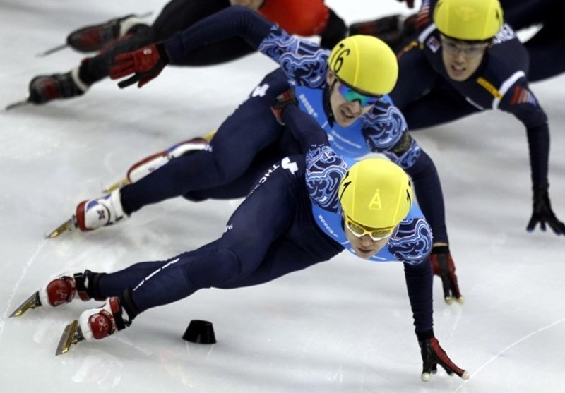مصدومیت عمدی اسکیت‌باز کره‌ای توسط ورزشکار آمریکایی!