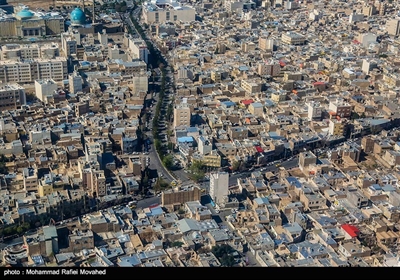 تصاویر هوایی قم در تعطیلات نوروز