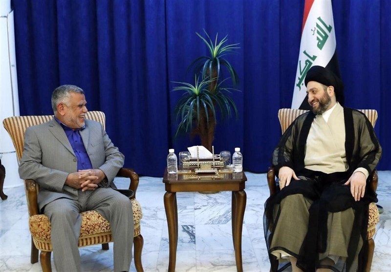 حکیم در دیدار با عامری: عراق باید در حفظ آرامش منطقه نقش محوری داشته باشد
