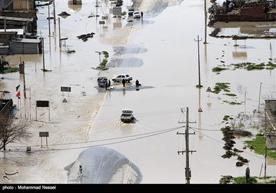 سیلاب در آق‌قلا - گلستان