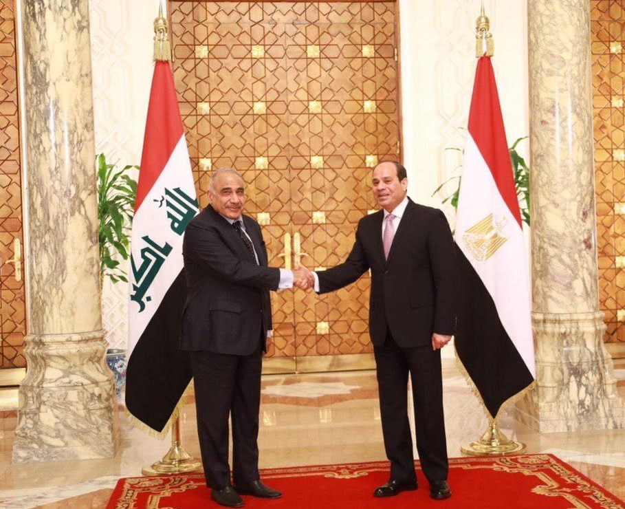 تاکید عبدالمهدی بر همکاری بین بغداد و قاهره برای مبارزه با تروریسم