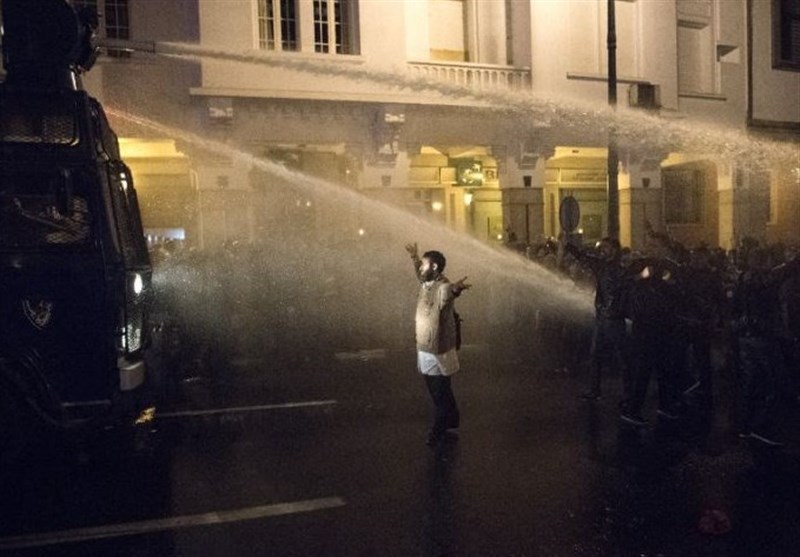 Moroccan Police Disperse Protesting Teachers with Water Cannons