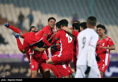 دیدار تیم های فوتبال امید ایران و یمن