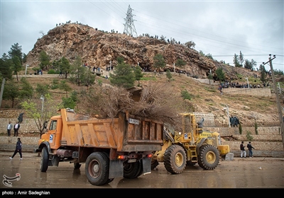 خسارت سیل در شیراز