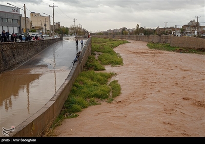 خسارت سیل در شیراز