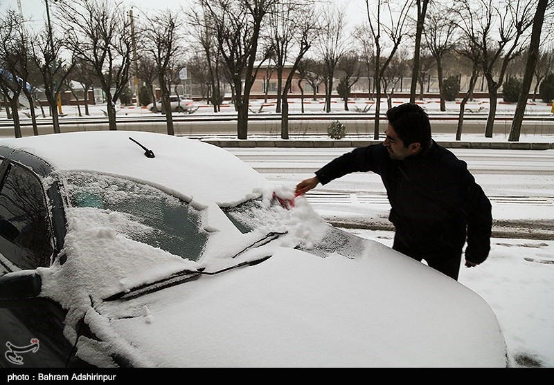 بارش 40 سانتی‌متری برف در شهرستان نیر‌