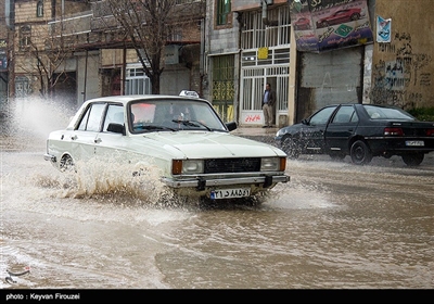 آب گرفتگی معابر سنندج