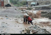 خسارت شدید سیلاب به روستای قرعلیوند کوهدشت+ تصاویر