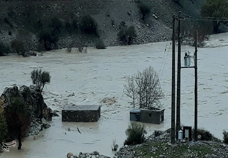 روستایی در کهگیلویه و بویراحمد کامل زیر آب رفت+عکس