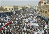 راهپیمایی گسترده یمنی‌ها در صعده برای تاکید بر مقاومت در پنجمین سال تجاوز