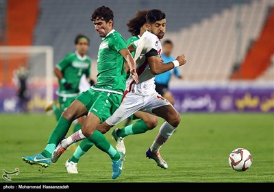 دیدار تیم های فوتبال امید ایران و عراق