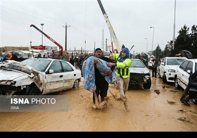 ایران کے شہر شیراز میں سیلاب نے تباہی مچادی