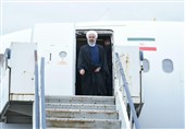 رئیس جمهور وارد اردبیل شد / افتتاح چند طرح و پروژه مهم با حضور روحانی