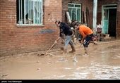 سیل در روستاهای پلدختر و بخش معمولان  - لرستان