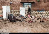 سیل در روستاهای پلدختر و بخش معمولان  - لرستان