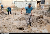 سیل در روستاهای پلدختر و بخش معمولان  - لرستان