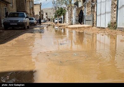 محله سعدیه شیراز پس از سیل