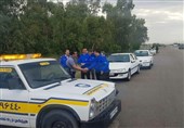 بازدید مدیران ارشد ایساکو از ناوگان امداد رسانی ایران خودرو در خوزستان