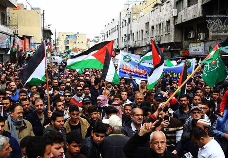 تظاهرات شبانه در اردن در اعتراض به معامله قرن و کنفرانس منامه
