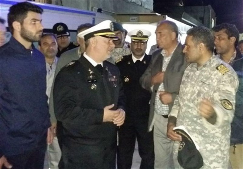 بازدید فرمانده نیروی دریایی ارتش از مناطق سیل‌زده گلستان