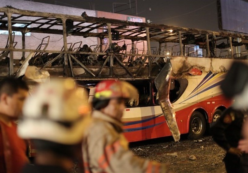 At least 20 Killed after Bus in Peru Catches Fire at Banned Bustop