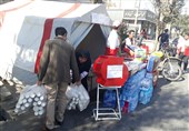 پایگاه‌های هلال‌احمر برای جمع‌آوری کمک‌های مردمی در لرستان برپا شد