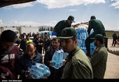 امدادرسانی بالگردهای هوافضای سپاه در خوزستان + فیلم