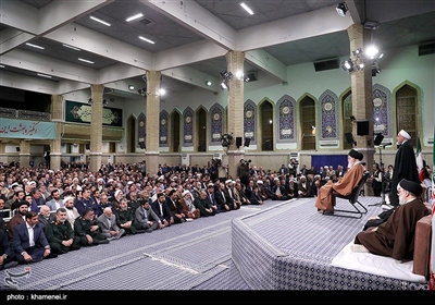 دیدار مسئولان نظام و سفرای کشورهای اسلامی با رهبر معظم انقلاب