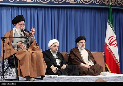 دیدار مسئولان نظام و سفرای کشورهای اسلامی با رهبر معظم انقلاب