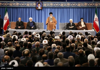 دیدار مسئولان نظام و سفرای کشورهای اسلامی با رهبر معظم انقلاب