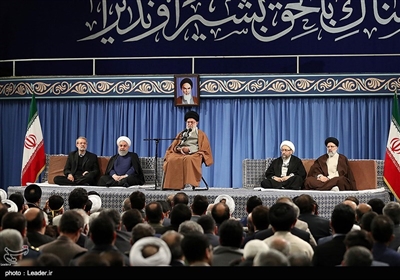دیدار مسئولان نظام و سفرای کشورهای اسلامی با رهبر معظم انقلاب