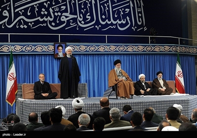 دیدار مسئولان نظام و سفرای کشورهای اسلامی با رهبر معظم انقلاب