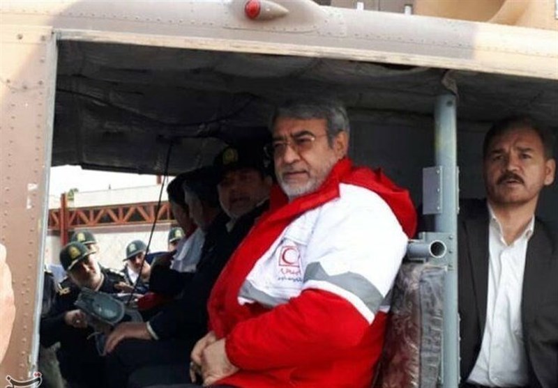 وزیر کشور به منظور بررسی مناطق سیل‌زده به خوزستان سفر کرد