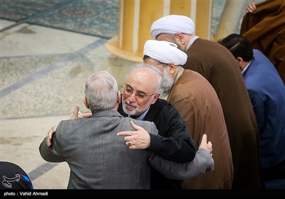 علی‌اکبر صالحی رئیس سازمان انرژی اتمی در نماز جمعه تهران