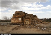 تخریب بنای تاریخی یخچال میرفتاح بر اثر بارندگی