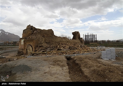 تخریب بنای تاریخی یخچال میرفتاح بر اثر بارندگی