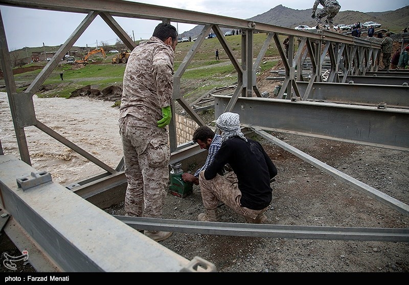 ساخت پل گروس توسط قرارگاه نجف اشرف - کرمانشاه