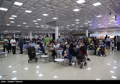 کیش ایئرپورٹ پر نوروز کے مسافروں کا رش