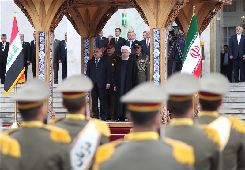 استقبال رسمی روحانی از عبدالمهدی