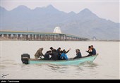 آخرین وضعیت دریاچه ارومیه پس از بارش‌های اخیر؛ افزایش بیش از دو برابری حجم آب دریاچه نسبت به سال گذشته+فیلم