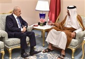 دیدار رئیس پارلمان لبنان با امیر قطر