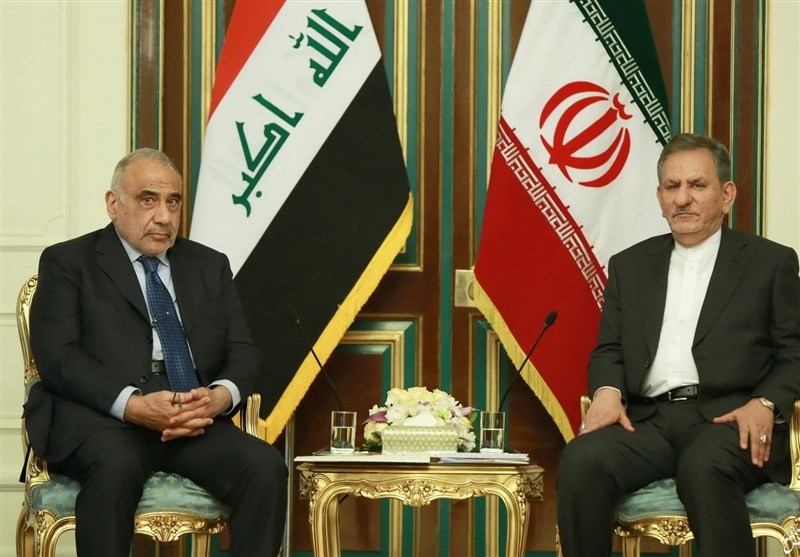 النائب الأول للرئیس الإیرانی یجری اتصالاً هاتفیاً برئیس وزراء العراق