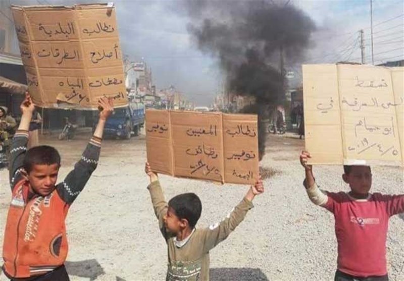 اعتراضات مردمی و ناامنی در مناطق تحت کنترل گروه‌های مورد حمایت ‌آمریکا در سوریه