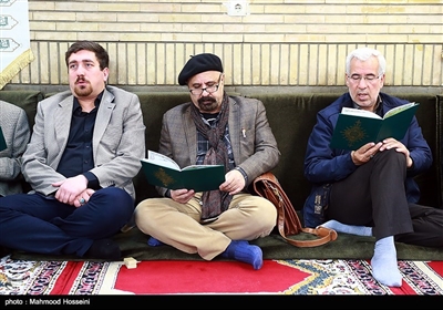 سهیل محمودی در مراسم ترحیم سیدمحمود محتشمی‌پور در مسجد بلال صدا و سیما