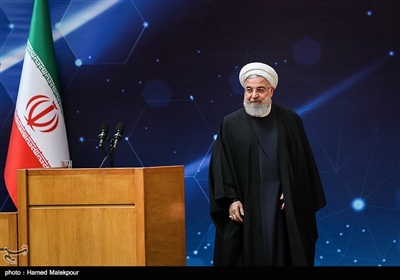 حجت‌الاسلام حسن روحانی رئیس جمهور در سیزدهمین سالگرد روز ملی فناوری هسته‌ای