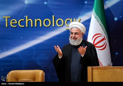 حجت‌الاسلام حسن روحانی رئیس جمهور در پایان سیزدهمین سالگرد روز ملی فناوری هسته‌ای 